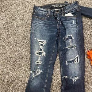 American eagle super stretch cropped jeans